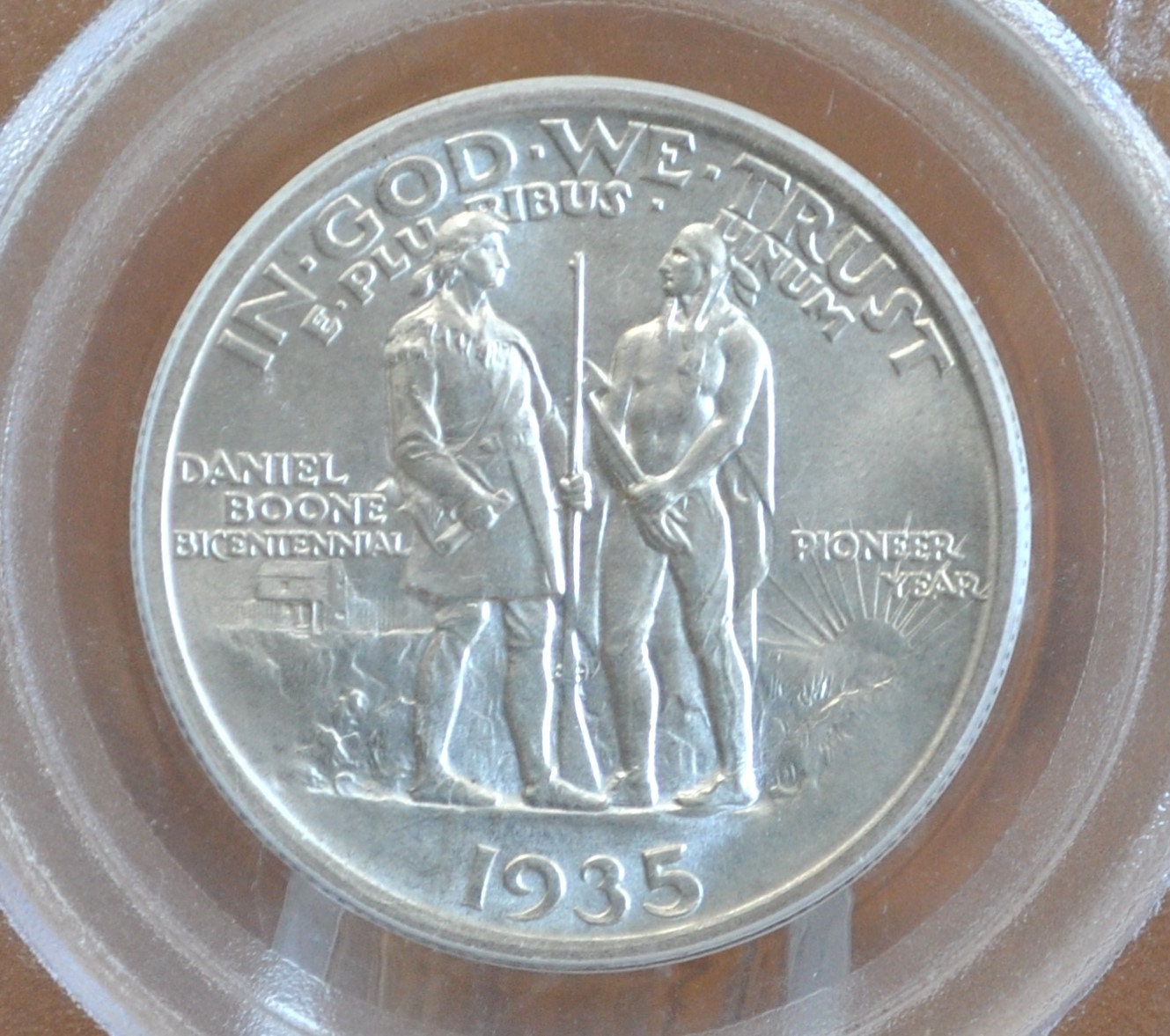 PCGS MS64 1935 Boone Commemorative Half Dollar - MS64 PCGS Boone Half Dollar Commemorative 1935