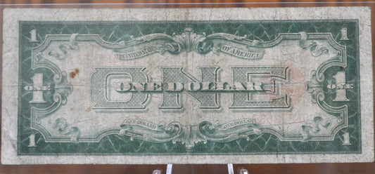 1928 1 Dollar Us Note Legal Tender - F (Fine) Grade - 1928 One Dollar Red Seal Us Note Funny Back Note Fr#1500 Fr 1500
