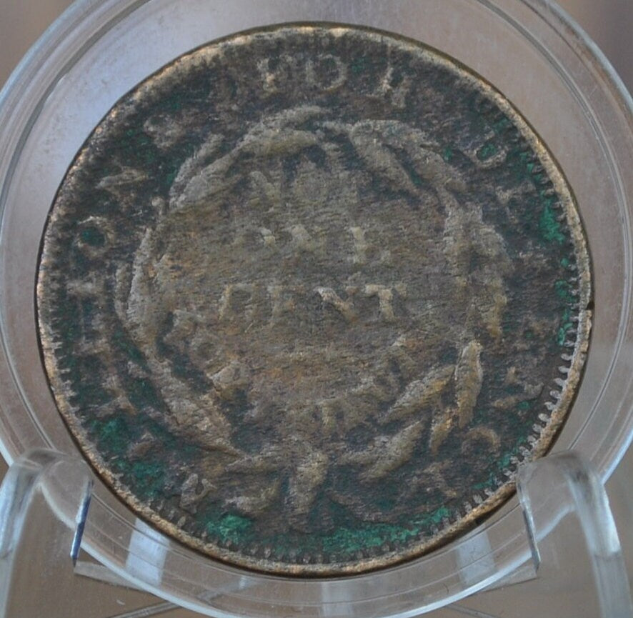 1837 Hard Times Token - XF (Extremely Fine) Details with Prior Corrosion - 1837 Hard Times Token Millions for Defense Not One Cent 1837