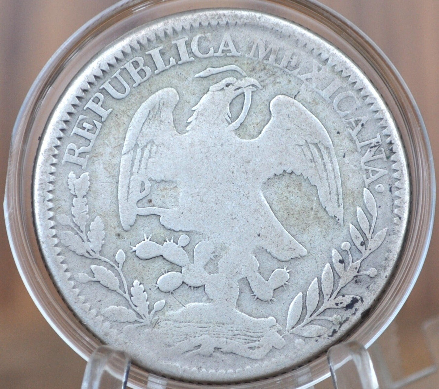 1843 Zs Silver 8 Reales Mexico - F (Fine) - Mexican Eight Reales Silver Mexican Coin, Pieces of Eight