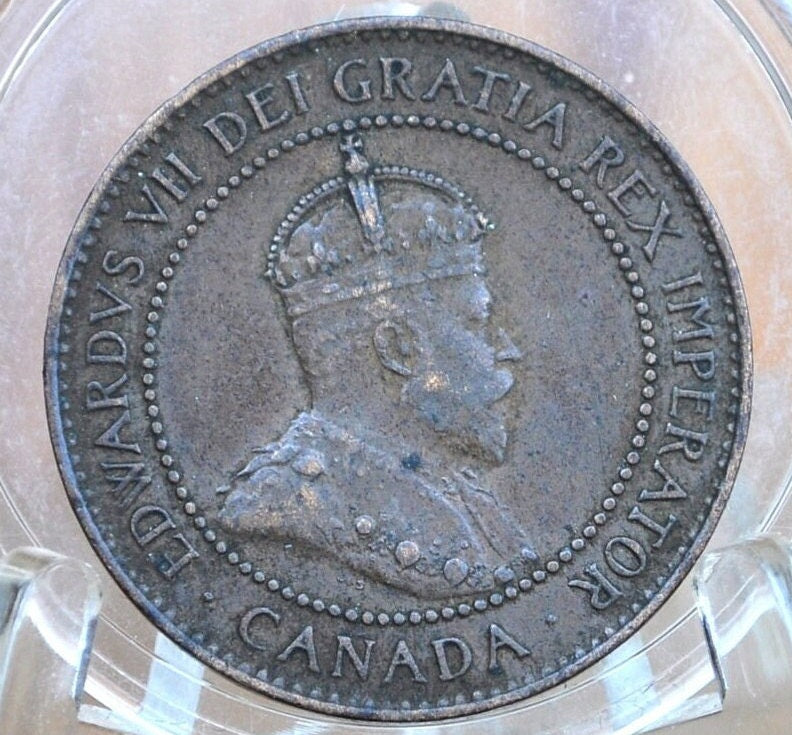 1905 Canadian Cent - XF (Extremely Fine) Grade / Condition - Edward VII - One Cent Canada 1905 Large Cent - 1905 Canadian Penny