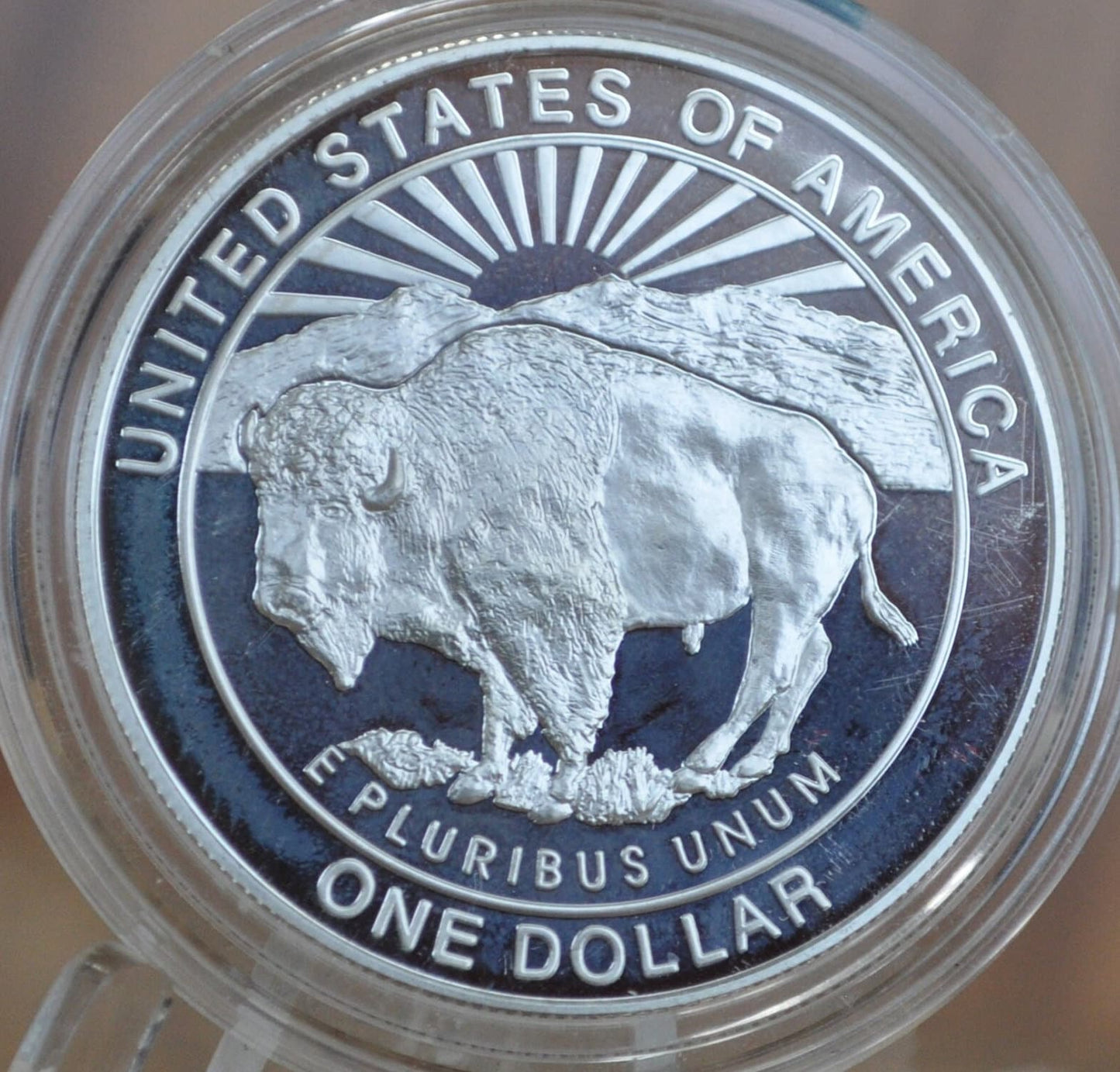 1999 Yellowstone Silver Dollar - Proof, Silver - Yellowstone Commemorative Silver Dollar 1999-P