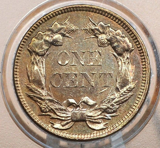 1857 Flying Eagle Penny - Uncirculated, Cleaned - Rare Penny Type - Two years of production - 1857 Cent - Affordable Price Due to Cleaning