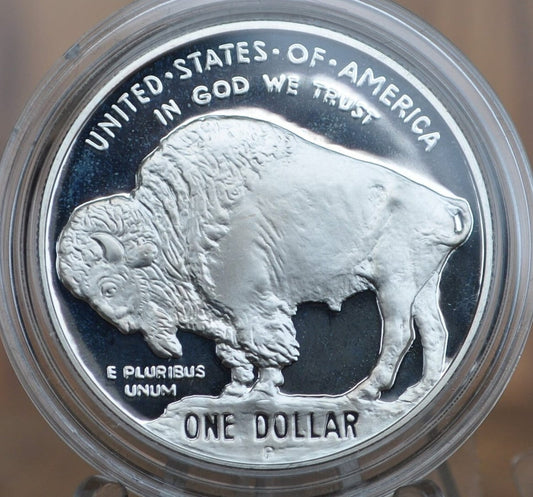 Rare 2001 American Buffalo Silver Dollar - In Original Mint Case - Proof, Silver - 2001P Commemorative Silver Dollar, Only 272,869 Minted