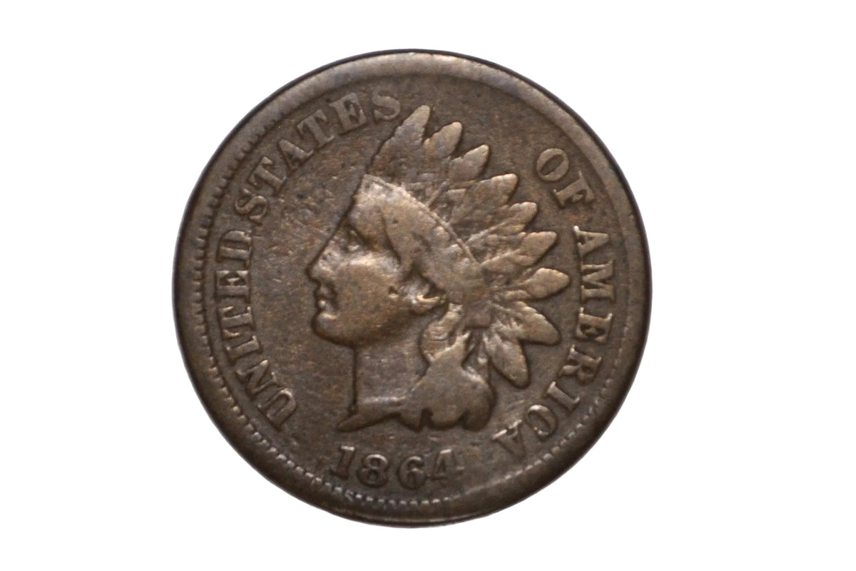 Indian Head Penny 64-L Rotated Die Error - United States One Cent 1864 Indian Head Rotated Die