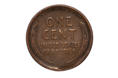 1927 United States Lincoln Cent Minor Straight Clipped Planchet Error - US 1927 Lincoln Wheat Cent Minor Error Planchet Clip