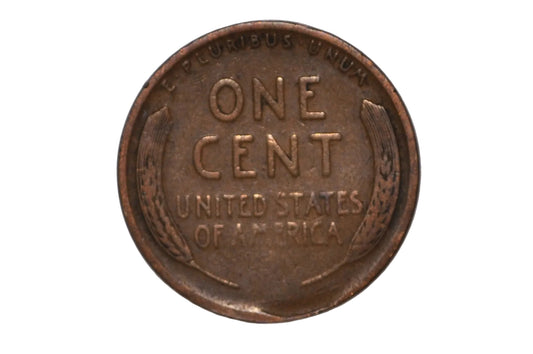 1927 United States Lincoln Cent Minor Straight Clipped Planchet Error - US 1927 Lincoln Wheat Cent Minor Error Planchet Clip