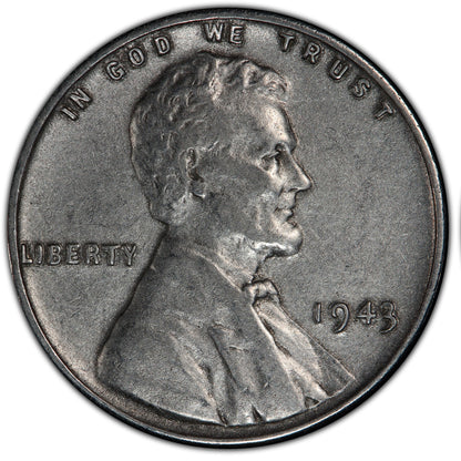Centavo de acero de EE. UU. de la era de la Segunda Guerra Mundial de 1943-S - Centavo de trigo de acero de la Segunda Guerra Mundial - Centavo Lincoln de acero (Casa de la Moneda de San Francisco)