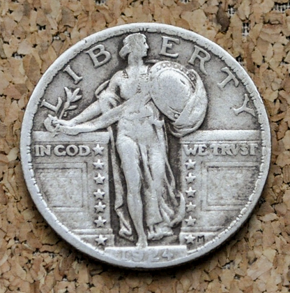 1924 P,D,S  Standing Liberty Silver Quarter - Choose by Mint & Condition - Rarer Date Philadelphia Denver San Francisco - Quarter Collection