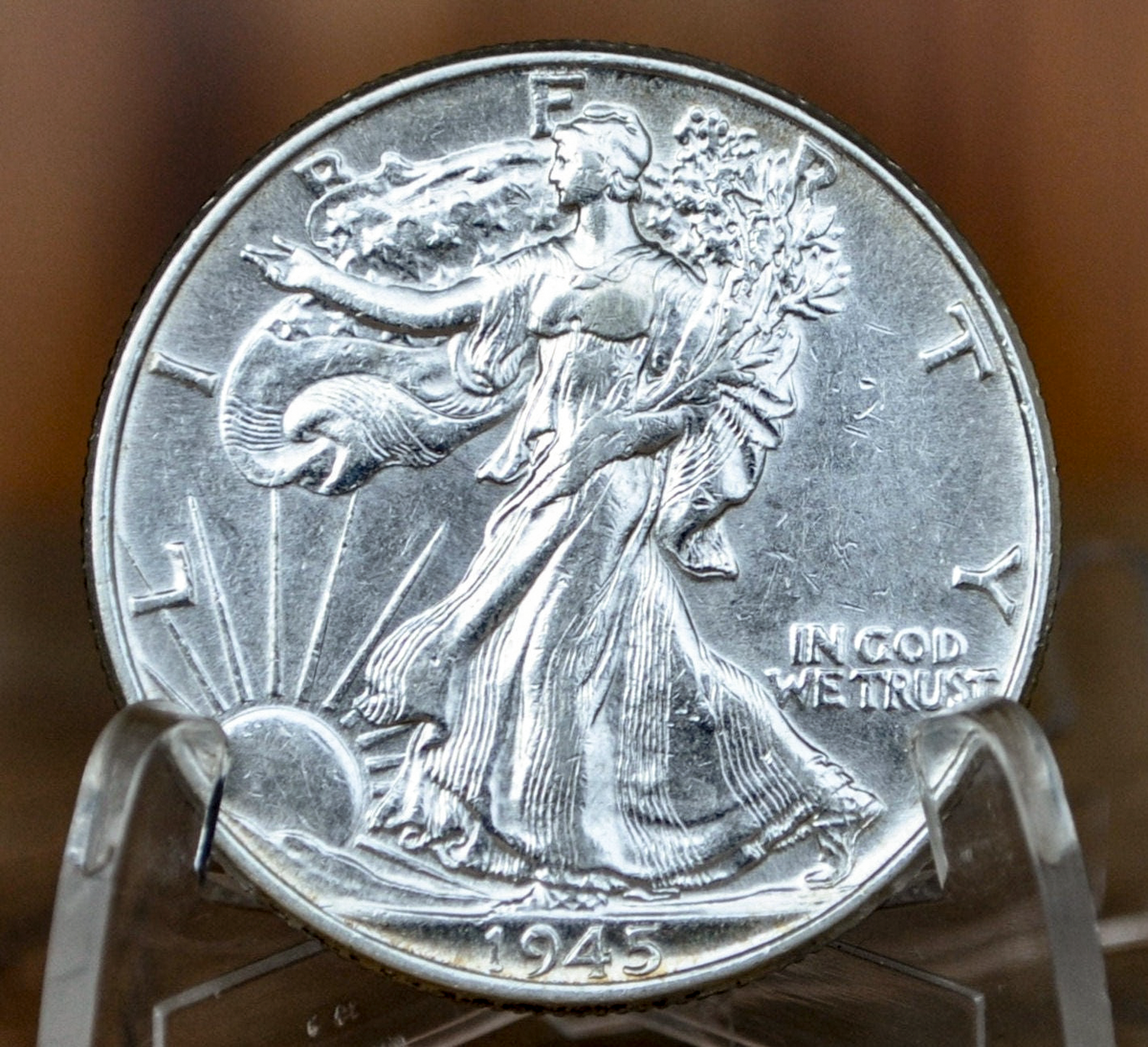 1945 P D & S Walking Liberty Silver Half Dollar - Choose By Mint & Condition Philadelphia Denver San Francisco WW2 Era 50 Cent Coin