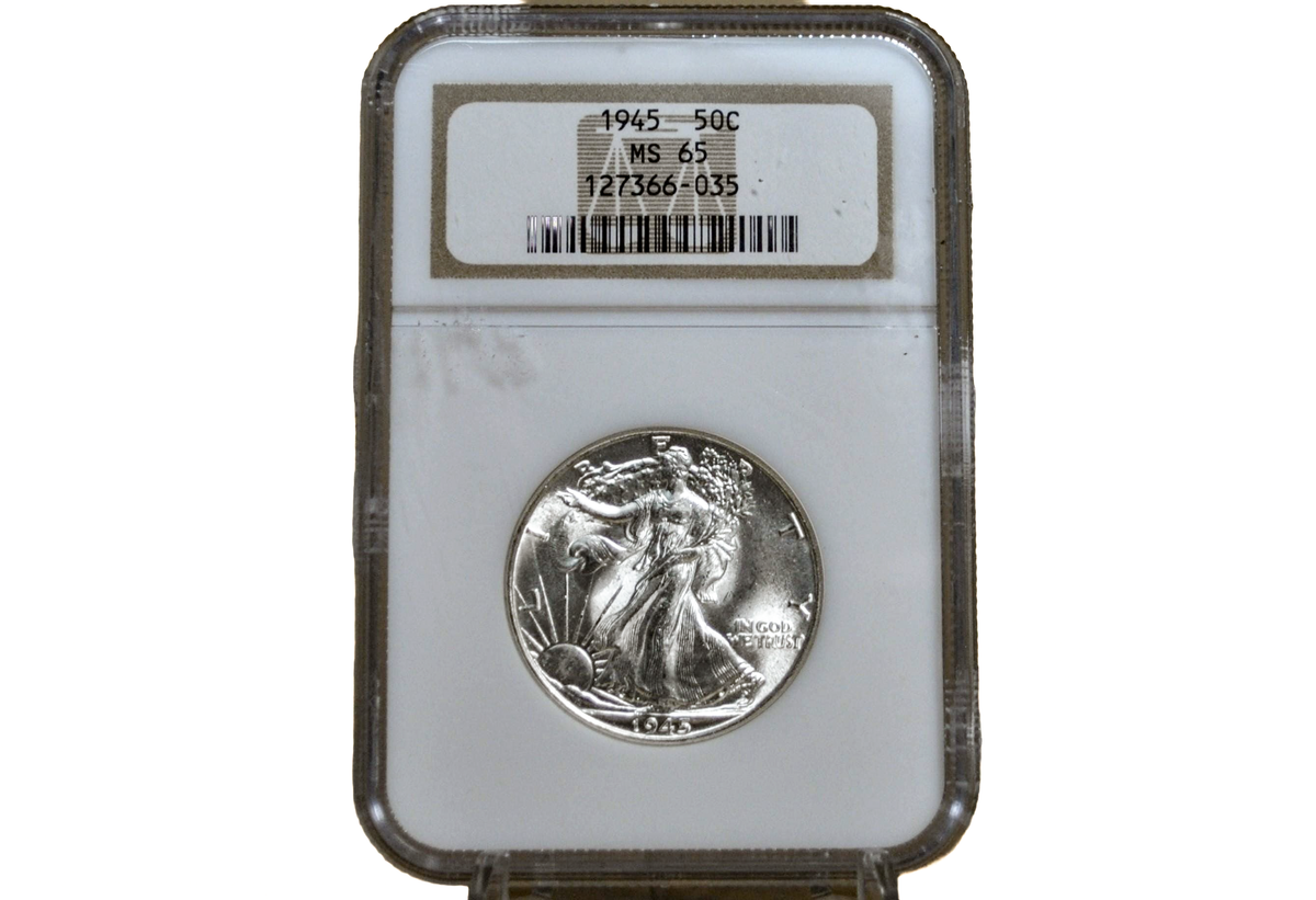 1945 P D & S Walking Liberty Silver Half Dollar - Choose By Mint & Condition Philadelphia Denver San Francisco WW2 Era 50 Cent Coin