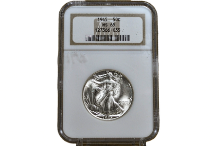1945 P D & S Walking Liberty Silver Half Dollar - Choose By Mint & Condition Philadelphia Denver San Francisco WW2 Era 50 Cent Coin