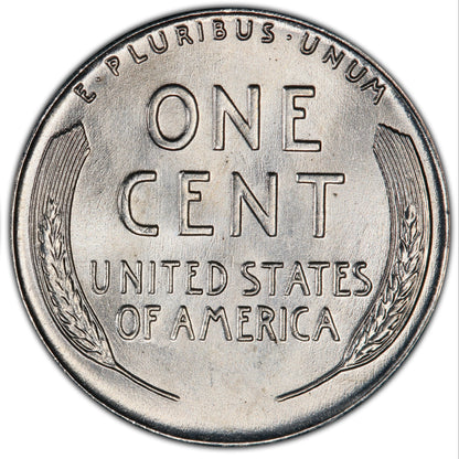 Centavo de acero de EE. UU. de la era de la Segunda Guerra Mundial de 1943-S - Centavo de trigo de acero de la Segunda Guerra Mundial - Centavo Lincoln de acero (Casa de la Moneda de San Francisco)