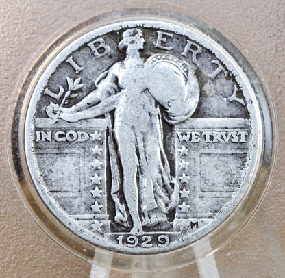 1929 P,D,S Standing Liberty Silver Quarter - Choose by Mint & Condition - Philadelphia Denver San Francisco