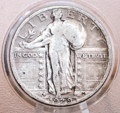 1929 P,D,S Standing Liberty Silver Quarter - Choose by Mint & Condition - Philadelphia Denver San Francisco