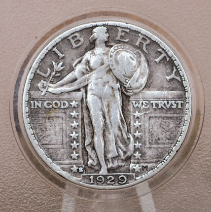 1929 P,D,S Standing Liberty Silver Quarter - Choose by Mint & Condition - Philadelphia Denver San Francisco
