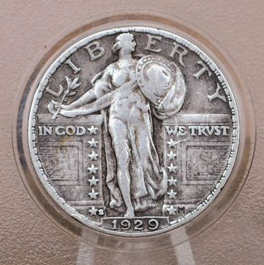 1929 P,D,S Standing Liberty Silver Quarter - Choose by Mint & Condition - Philadelphia Denver San Francisco