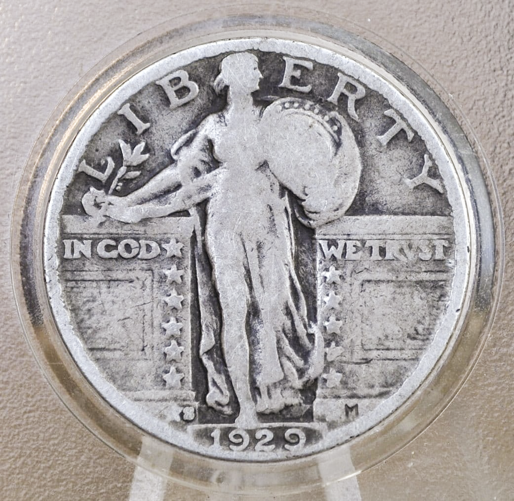 1929 P,D,S Standing Liberty Silver Quarter - Choose by Mint & Condition - Philadelphia Denver San Francisco