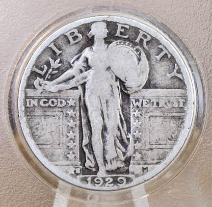 1929 P,D,S Standing Liberty Silver Quarter - Choose by Mint & Condition - Philadelphia Denver San Francisco
