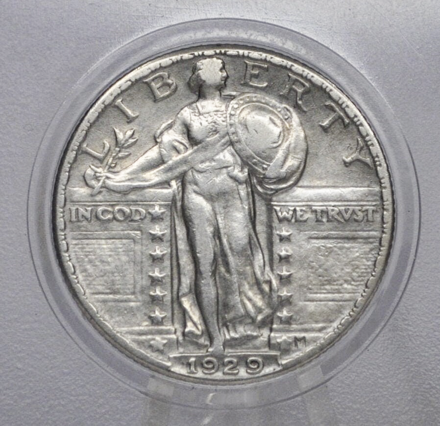 1929 P,D,S Standing Liberty Silver Quarter - Choose by Mint & Condition - Philadelphia Denver San Francisco