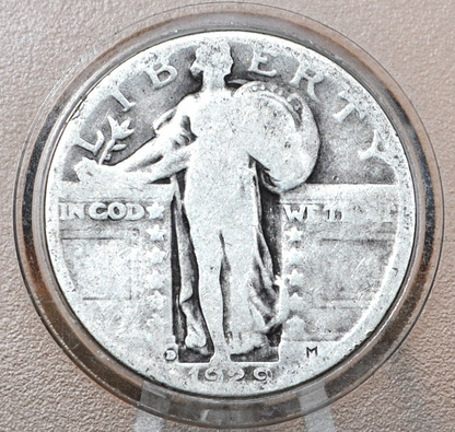 1929 P,D,S Standing Liberty Silver Quarter - Choose by Mint & Condition - Philadelphia Denver San Francisco