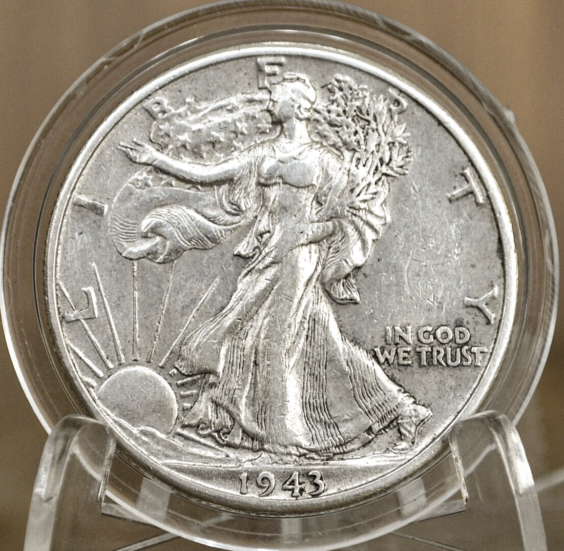 1943 P D & S Walking Liberty Silver Half Dollar - Choose By Mint and Condition Philadelphia Denver San Francisco WW2 Era 50 Cent Coin