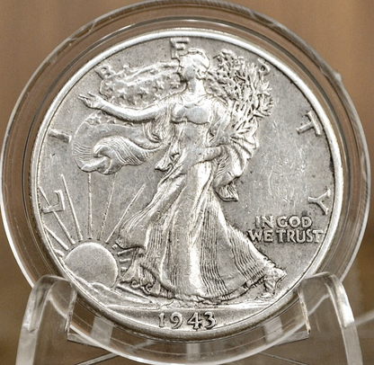 1943 P D & S Walking Liberty Silver Half Dollar - Choose By Mint and Condition Philadelphia Denver San Francisco WW2 Era 50 Cent Coin