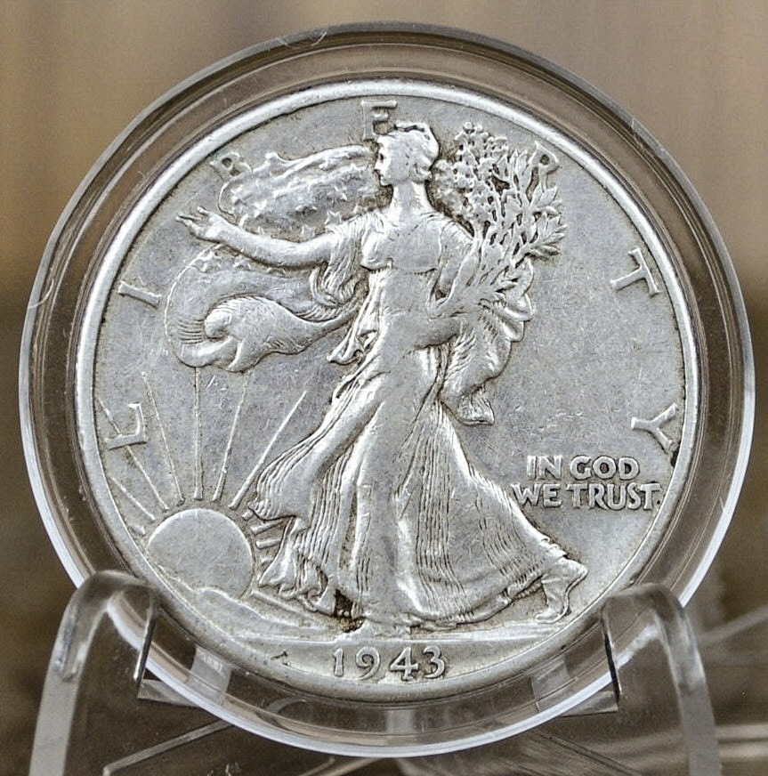 1943 P D & S Walking Liberty Silver Half Dollar - Choose By Mint and Condition Philadelphia Denver San Francisco WW2 Era 50 Cent Coin