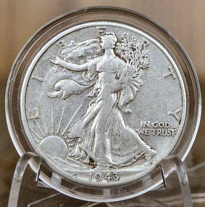 1943 P D & S Walking Liberty Silver Half Dollar - Choose By Mint and Condition Philadelphia Denver San Francisco WW2 Era 50 Cent Coin
