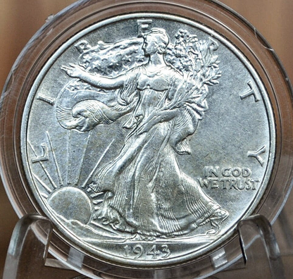 1943 P D & S Walking Liberty Silver Half Dollar - Choose By Mint and Condition Philadelphia Denver San Francisco WW2 Era 50 Cent Coin