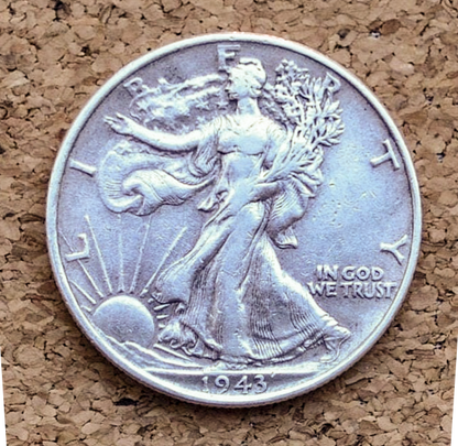 1943 P D & S Walking Liberty Silver Half Dollar - Choose By Mint and Condition Philadelphia Denver San Francisco WW2 Era 50 Cent Coin