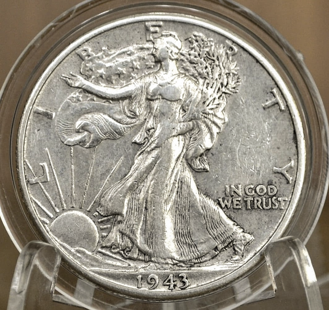 1943 P D & S Walking Liberty Silver Half Dollar - Choose By Mint and Condition Philadelphia Denver San Francisco WW2 Era 50 Cent Coin