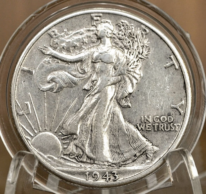 1943 P D & S Walking Liberty Silver Half Dollar - Choose By Mint and Condition Philadelphia Denver San Francisco WW2 Era 50 Cent Coin