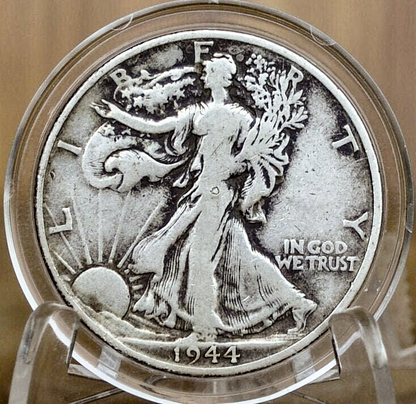 1944 P D & S Walking Liberty Silver Half Dollar - Choose By Mint and Condition Philadelphia Denver San Francisco WW2 Era 50 Cent Coin
