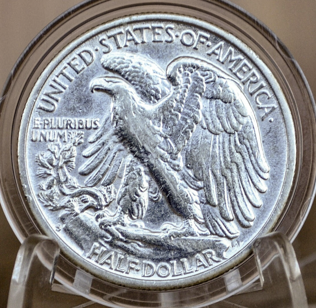 1943 P D & S Walking Liberty Silver Half Dollar - Choose By Mint and Condition Philadelphia Denver San Francisco WW2 Era 50 Cent Coin