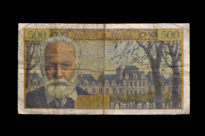 1958 Bank of France 500 Franc Note - French Inflation Note - 6-2-1958 - 1958 Banque de France Five Hundred Francs Note - P#133b