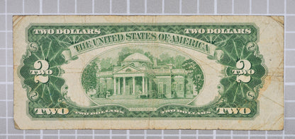 1953A Fancy Bookend Birthday Serial Number 2 Dollar Note - 63131963 - 1953-A Two Dollar Legal Tender 1963 Birth Year Note - Fr#1510