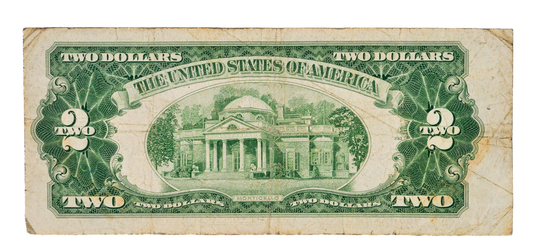 1953A Fancy Bookend Birthday Serial Number 2 Dollar Note - 63131963 - 1953-A Two Dollar Legal Tender 1963 Birth Year Note - Fr#1510