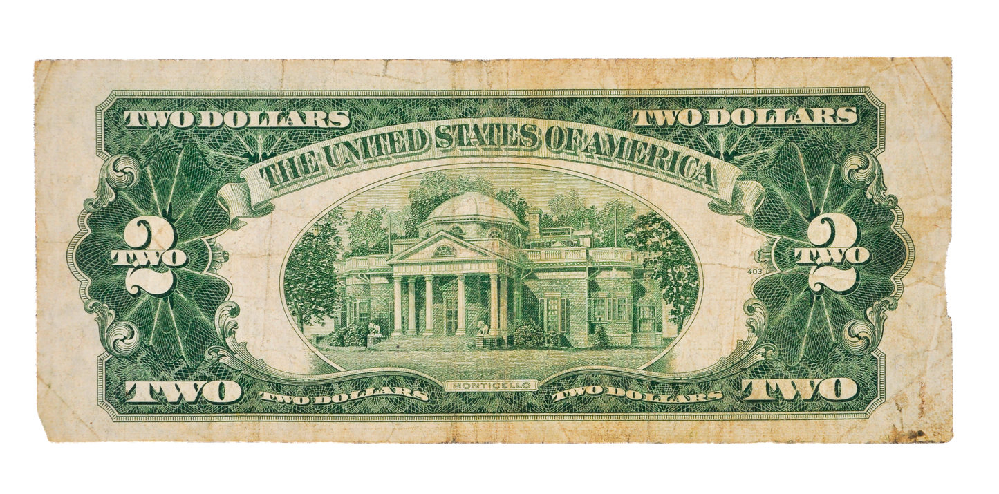 1953B Fancy Repeat Pattern Serial 2 Dollar Note - 70070611 - 1953-B Two Dollar Cool Serial Legal Tender Note - Fr#1511