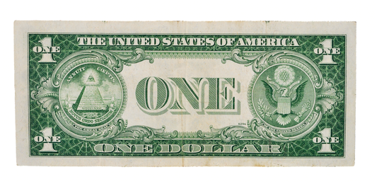 1935 F Fancy Lucky 777 Serial Number 1 Dollar Silver Cert - 27777479 - 1935F Blue Seal Silver Repeating Serial Note - Fr.1615