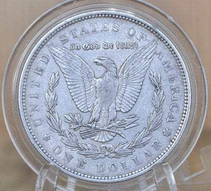 1878 Morgan Silver Dollar Reverse of 79 - Seven Feathers - AU50 (About Uncirculated) Grade - 1878 Seven Feathers - 7 Tailfeathers Reverse of 1879