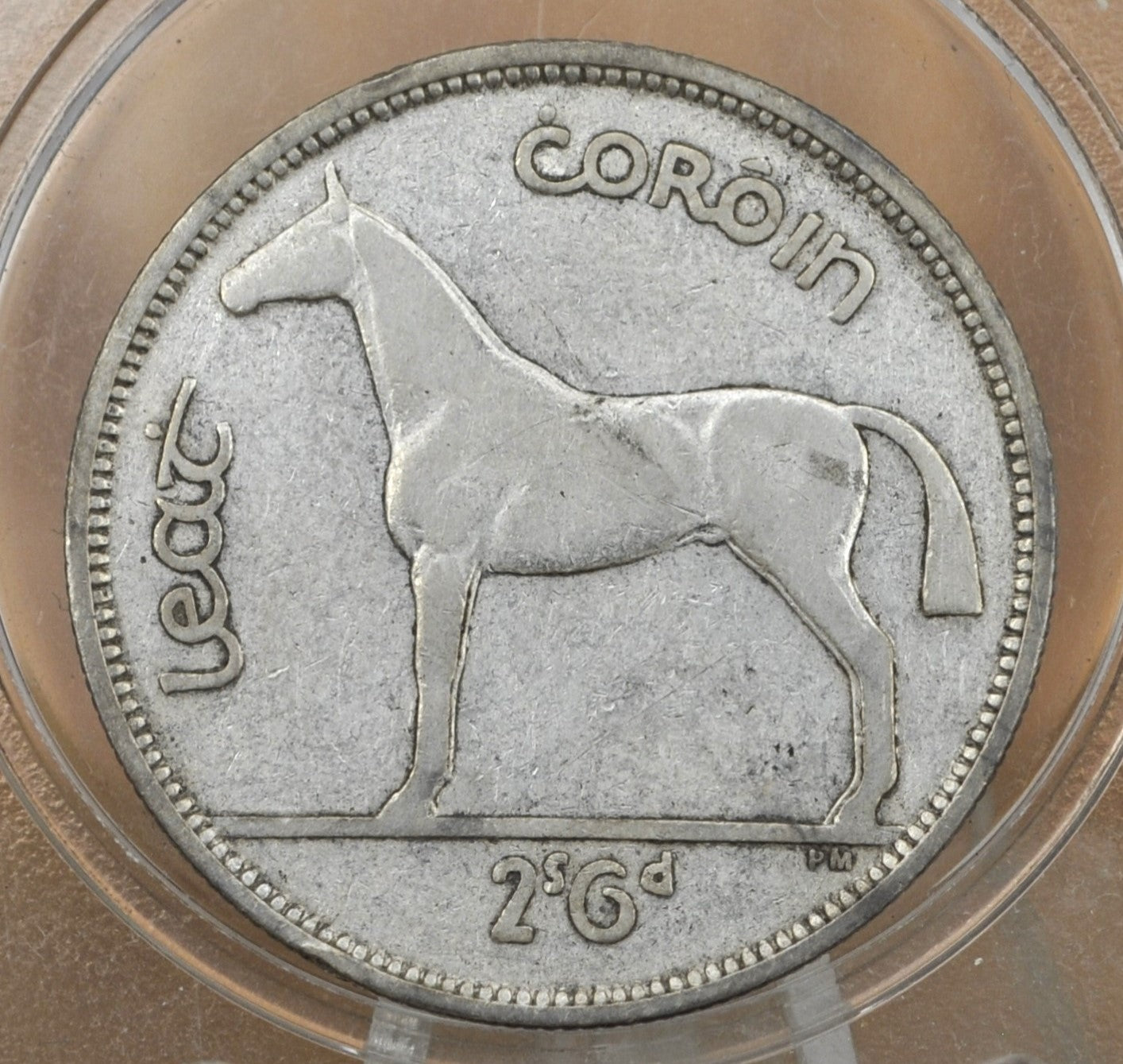 1939 Irish Silver Half Crown Coin - XF (Extremely Fine) Grade / Condition - 1939 1/2 Crown Ireland UK 1934 Half Crown - Horse/Harp Design