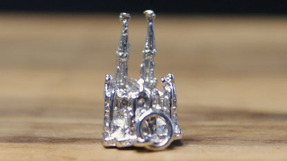 Saint Patrick's Cathedral Church Sterling Silver Religious Pendant - Sterling Silver St Saint Patricks Cathedral Church Charm