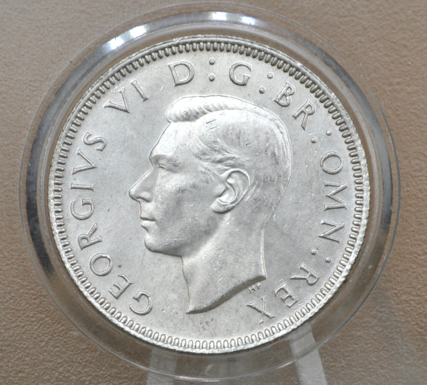 1945 Scottish Crest Silver Shilling UK 1945 One Shilling - Gem BU - King George VI - 1 Shilling 1945 Silver Scotland