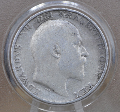 1907 Great Britain Silver 1 Shilling UK One Shilling 1907 - VG Grade / Condition  - King George V - 1 Shilling 1907 Silver