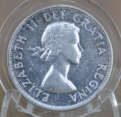 1958 Canadian Silver Half Dollar - BU (Uncirculated) - Silver - 50 Cent Canada 1958