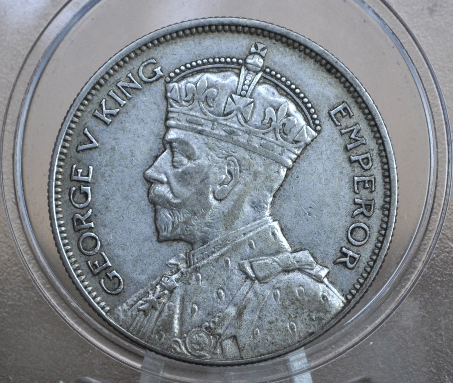 1934 New Zealand Silver Half Crown - AU - 50% Silver - 1934 New Zealand One Shilling