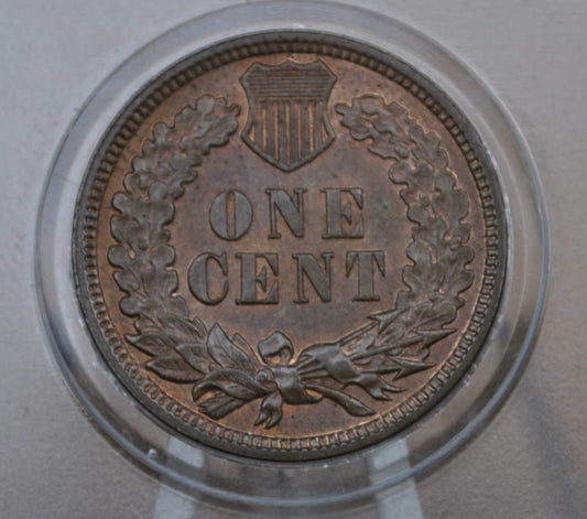1882 Indian Head Penny - MS63 (Choice Uncirculated) Grade / Condition, Red-Brown - Great Date - 1882 Indian Cent RB