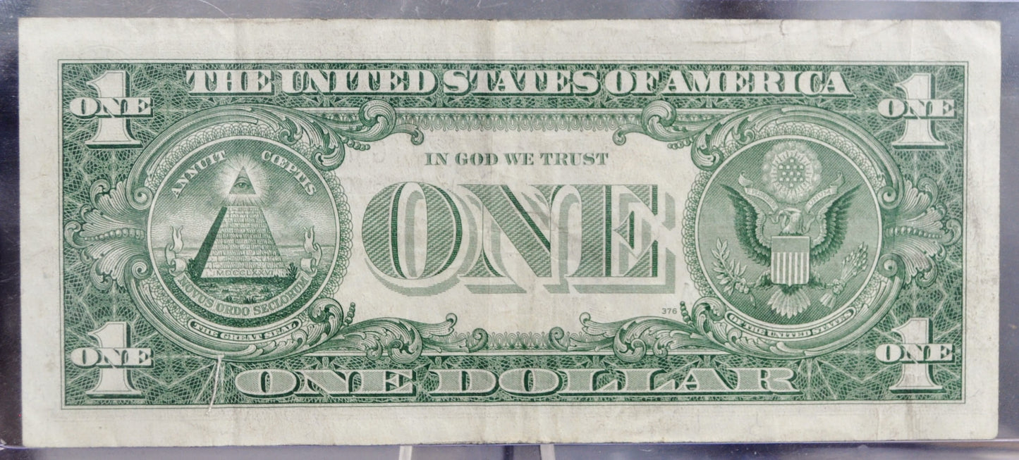 1957A Silver Certificate 1 Dollar Note - Near Trinary Fancy Serial Number - 46494595 - 1957 A One Dollar Blue Seal Banknote - Fr#1620