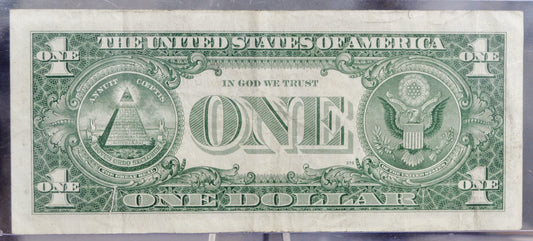 1957A Silver Certificate 1 Dollar Note - Near Trinary Fancy Serial Number - 46494595 - 1957 A One Dollar Blue Seal Banknote - Fr#1620